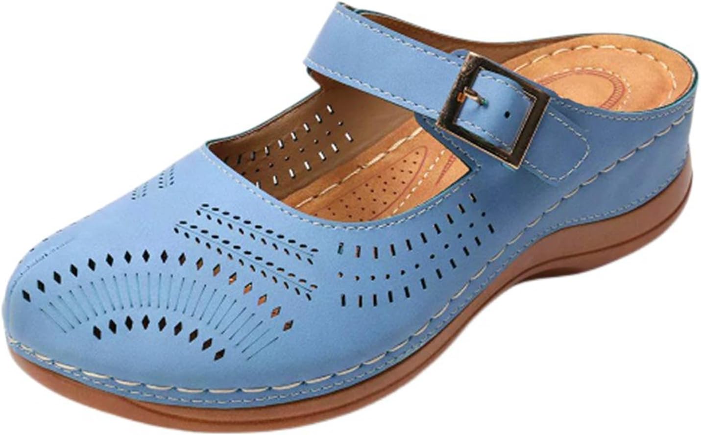 Женские мюли с цветочным принтом для лета, удобные ортопедические сандалии на платформе, закрытый носок, без задника, комфортные, дышащие, для прогулок, повседневные и нарядные бохо-сандалии на танкетке, с легким надеванием Kvotuu, синий
Женские мюли с цветочным принтом для лета, удобные ортопедические сандалии на платформе, закрытый носок, без задника, комфортные, дышащие, для прогулок, повседневные и нарядные бохо-сандалии на танкетке, с легким надеванием Kvotuu, синий