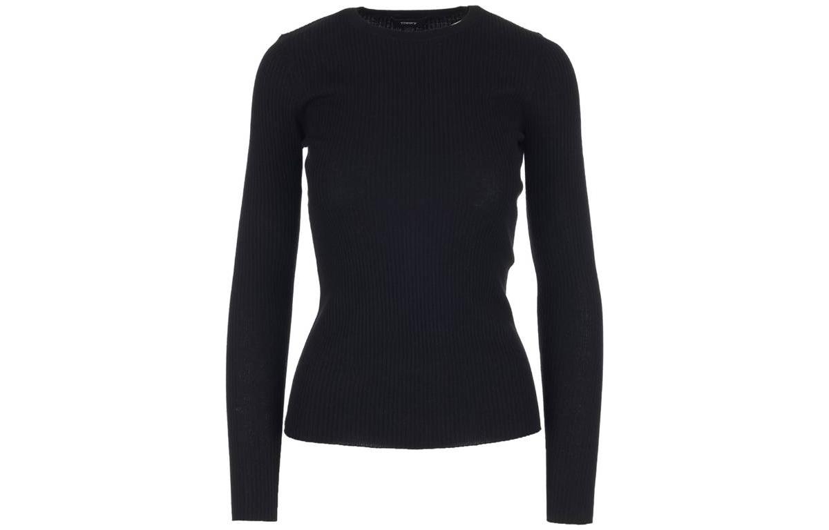 Облегающий свитер с рубчиком THEORY, черный
Облегающий свитер с рубчиком THEORY, черный