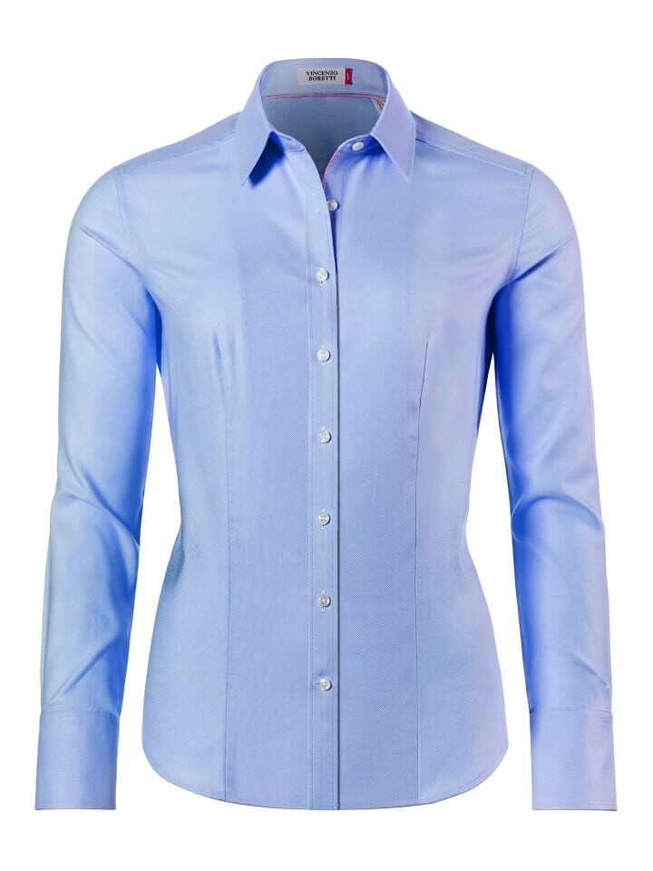 Блуза Vincenzo Boretti leicht tailliert, голубой
Блуза Vincenzo Boretti leicht tailliert, голубой