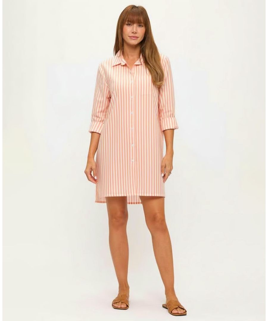 Женская полосатая пляжная рубашка Dotti, Sunrise Coral
Женская полосатая пляжная рубашка Dotti, Sunrise Coral