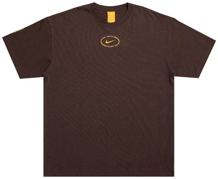 Футболка Nike x NOCTA Freehold, коричневая «Барокко»
Футболка Nike x NOCTA Freehold, коричневая «Барокко»