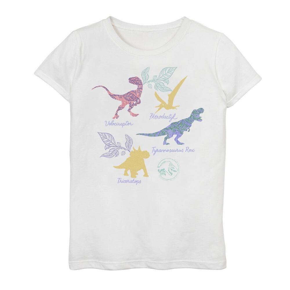 Футболка с разноцветными динозаврами и тропическим рисунком для девочек 7–16 лет «Мир Юрского периода» Licensed Character, белый
Футболка с разноцветными динозаврами и тропическим рисунком для девочек 7–16 лет «Мир Юрского периода» Licensed Character, белый