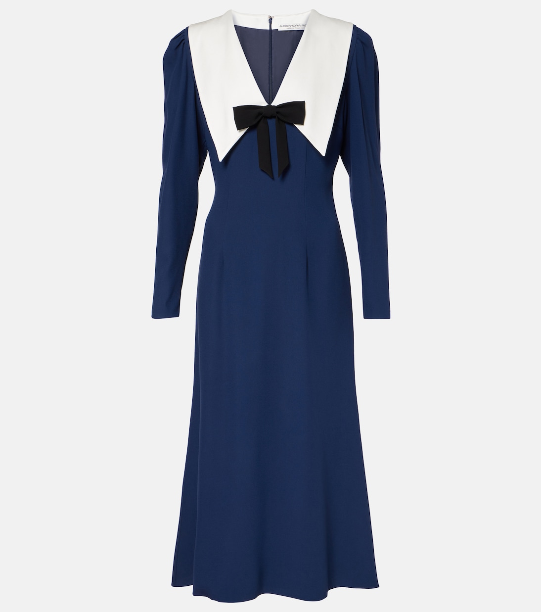Атласное платье миди Envers с бантом Alessandra Rich, Navy Blue
Атласное платье миди Envers с бантом Alessandra Rich, Navy Blue