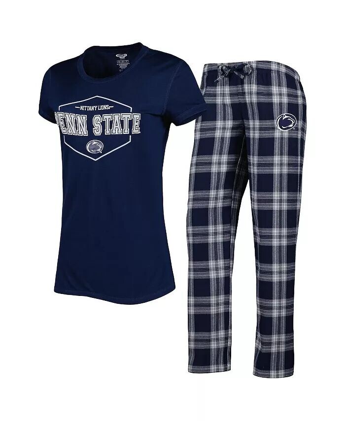 Женский темно-синий, серая футболка Penn State Nittany Lions Badge и фланелевые брюки для сна Concepts Sport
Женский темно-синий, серая футболка Penn State Nittany Lions Badge и фланелевые брюки для сна Concepts Sport