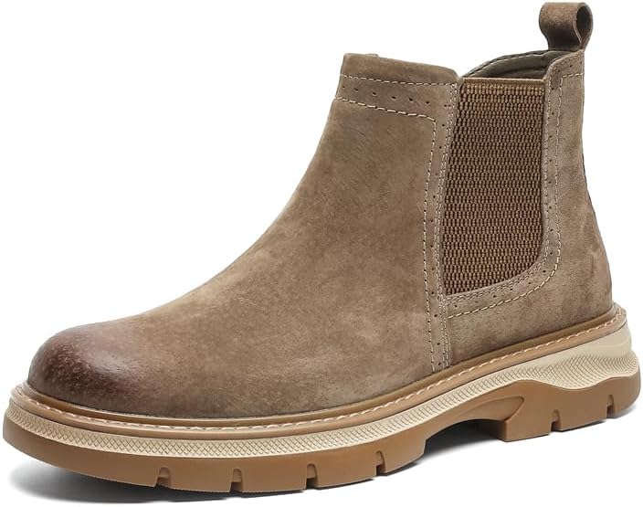 Ботинки Chelsea CONSON-KS из замши с эластичными боковыми вставками и массивной подошвой на платформе, хаки
Ботинки Chelsea CONSON-KS из замши с эластичными боковыми вставками и массивной подошвой на платформе, хаки