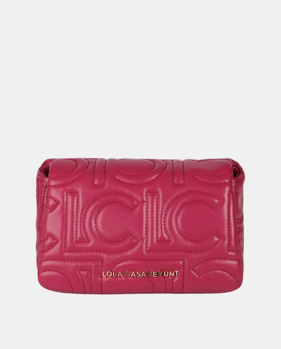 Сумка-бандо льва с логотипом, стеганая, под эффект кожи, с ручкой и цепочкой Lola Casademunt, розовый
Сумка-бандо льва с логотипом, стеганая, под эффект кожи, с ручкой и цепочкой Lola Casademunt, розовый
