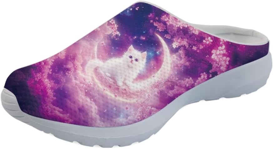 Женские сабо Forchrinse с принтом кошки, мужские кроссовки-тапочки Kitten для прогулок, с поддержкой свода стопы, садовые сабо с ортопедической стелькой, розовый
Женские сабо Forchrinse с принтом кошки, мужские кроссовки-тапочки Kitten для прогулок, с поддержкой свода стопы, садовые сабо с ортопедической стелькой, розовый