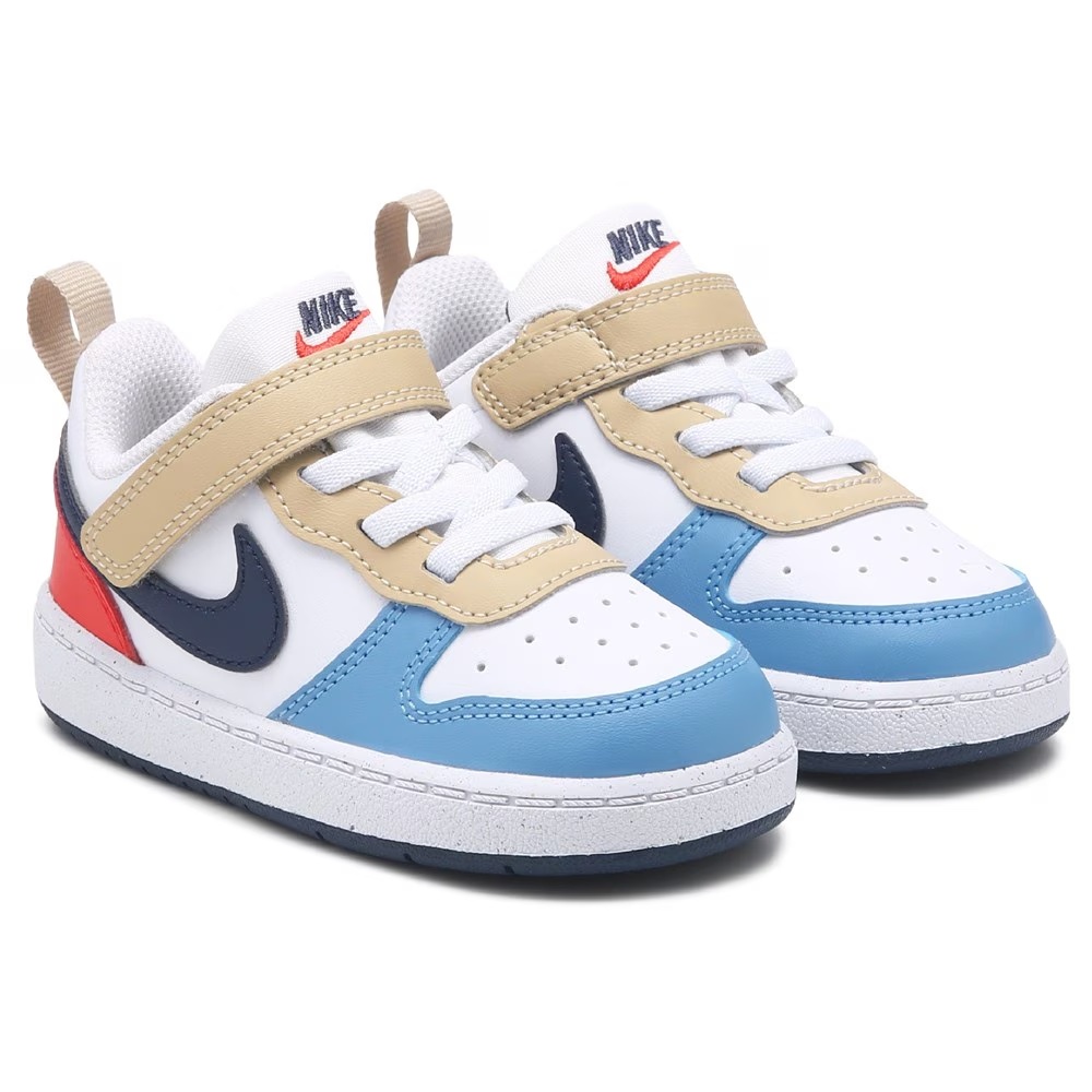 Детские кроссовки court borough low recraft baby/toddler от Nike, white/blue/red
Детские кроссовки court borough low recraft baby/toddler от Nike, white/blue/red
