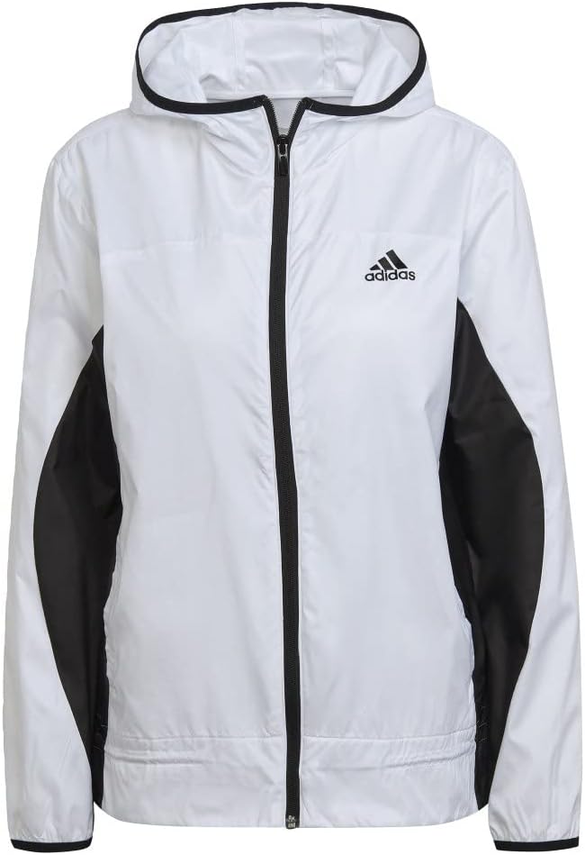 adidas Женская ветровка для бега с логотипом, White/Black
adidas Женская ветровка для бега с логотипом, White/Black