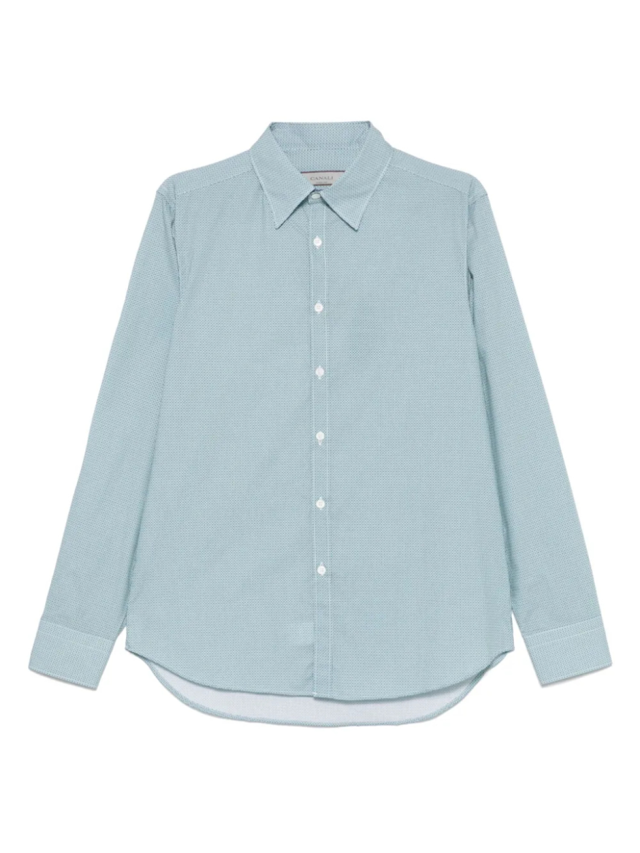 Рубашка с геометричным узором Canali, зеленый
Рубашка с геометричным узором Canali, зеленый