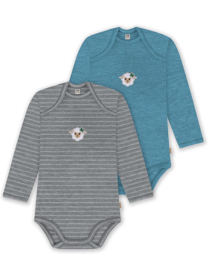 Normani Outdoor Sports Комплект из 2 детских боди с длинными рукавами из мериносовой шерсти, цвет Окленд, серый/голубой
Normani Outdoor Sports Комплект из 2 детских боди с длинными рукавами из мериносовой шерсти, цвет Окленд, серый/голубой