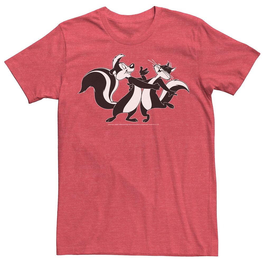 Мужская футболка Looney Tunes с портретом Пепе Ле Пью и Пенелопы Licensed Character, цвет Red Heather
Мужская футболка Looney Tunes с портретом Пепе Ле Пью и Пенелопы Licensed Character, цвет Red Heather