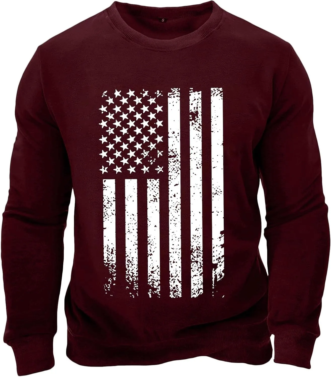 Мужской свитшот American Flag с длинным рукавом и принтом
Мужской свитшот American Flag с длинным рукавом и принтом