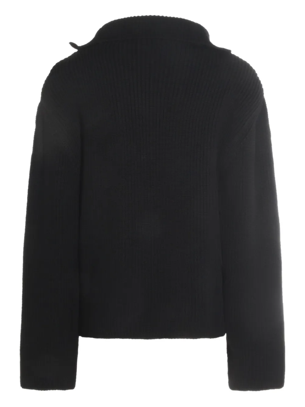 Свитер в рубчик с воротником на молнии Courrèges, черный
Свитер в рубчик с воротником на молнии Courrèges, черный