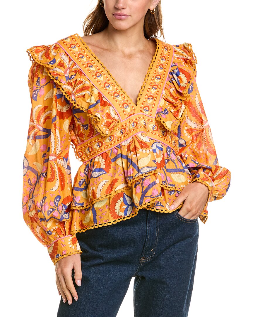 Блуза с оборками FARM Rio Palms Party, желтый
Блуза с оборками FARM Rio Palms Party, желтый
