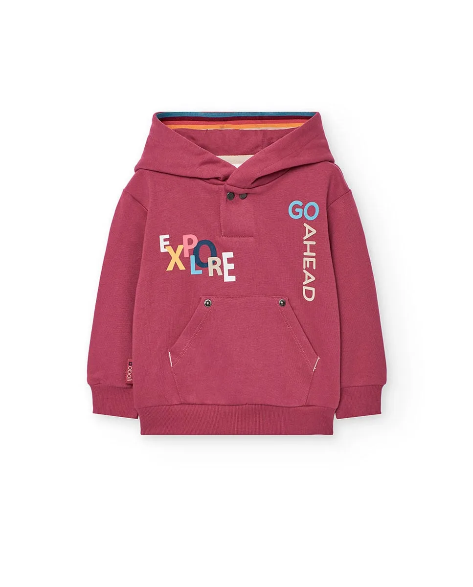 Детская флисовая толстовка с воротником Boboli, бордовый
Детская флисовая толстовка с воротником Boboli, бордовый