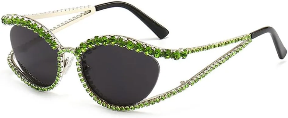Модные солнцезащитные очки с блестящими кристаллами для женщин, винтажные, со стразами, для вечеринок, элегантные солнцезащитные очки для женщин MTZJH, Green Gray
Модные солнцезащитные очки с блестящими кристаллами для женщин, винтажные, со стразами, для вечеринок, элегантные солнцезащитные очки для женщин MTZJH, Green Gray