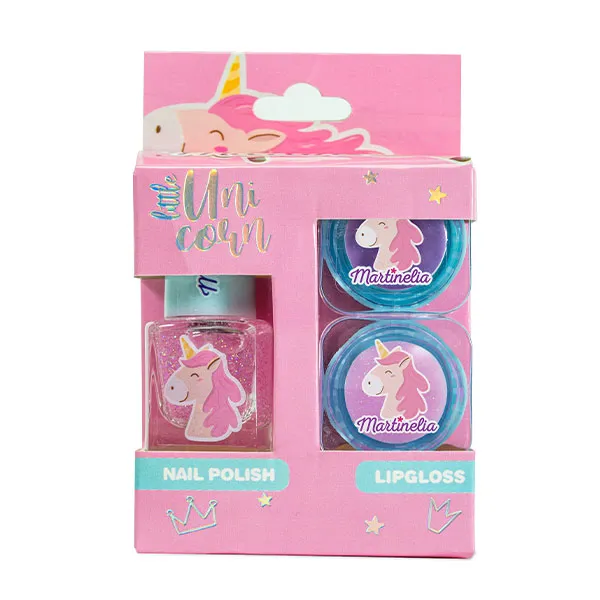 Детский косметический набор Little Unicorn Nail Polish + Lipgloss Martinelia, 1 UD
Детский косметический набор Little Unicorn Nail Polish + Lipgloss Martinelia, 1 UD