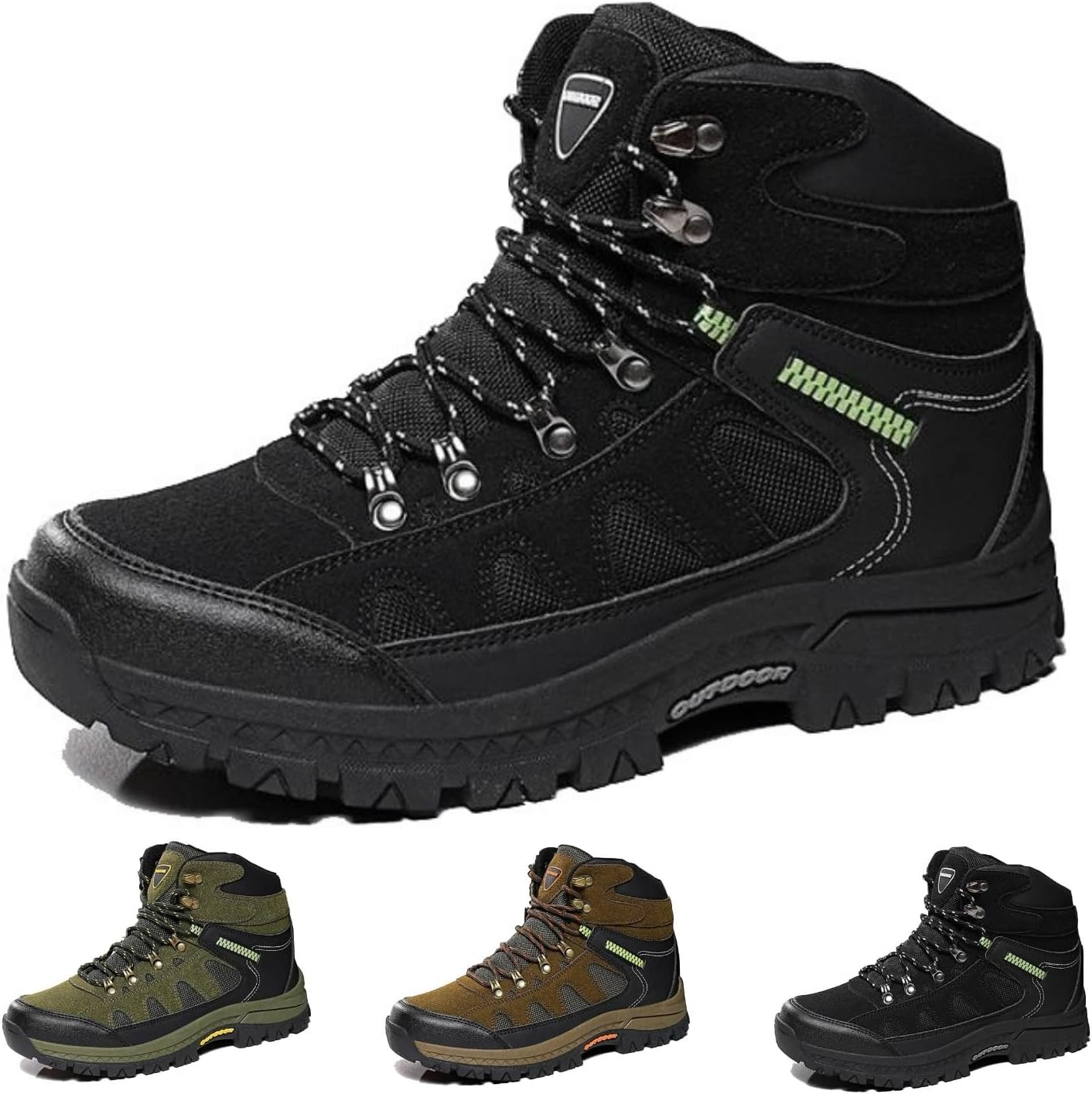 Мужские походные ботинки Удобные Нескользящие Водонепроницаемые Высокие Ботинки для туризма Походов Кемпинга и прогулок Macefil, черный
Мужские походные ботинки Удобные Нескользящие Водонепроницаемые Высокие Ботинки для туризма Походов Кемпинга и прогулок Macefil, черный