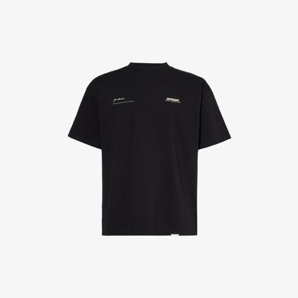 Футболка из хлопчатобумажного джерси с фирменным принтом покровителя клуба Represent, черный
Футболка из хлопчатобумажного джерси с фирменным принтом покровителя клуба Represent, черный