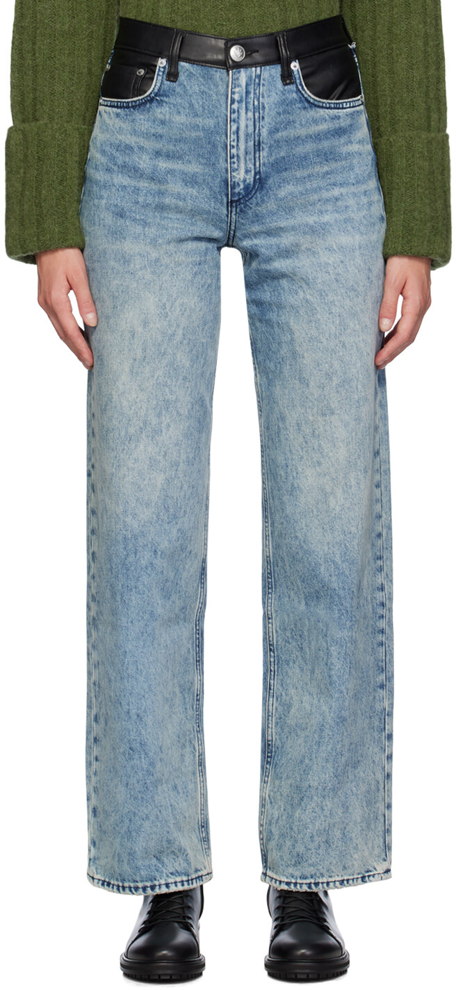Синие прямые джинсы Shea Combo с высокой талией и свободными джинсами rag & bone
Синие прямые джинсы Shea Combo с высокой талией и свободными джинсами rag & bone