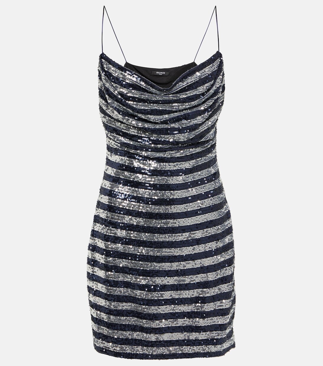 Полосатое мини-платье с пайетками BALMAIN, разноцветный
Полосатое мини-платье с пайетками BALMAIN, разноцветный