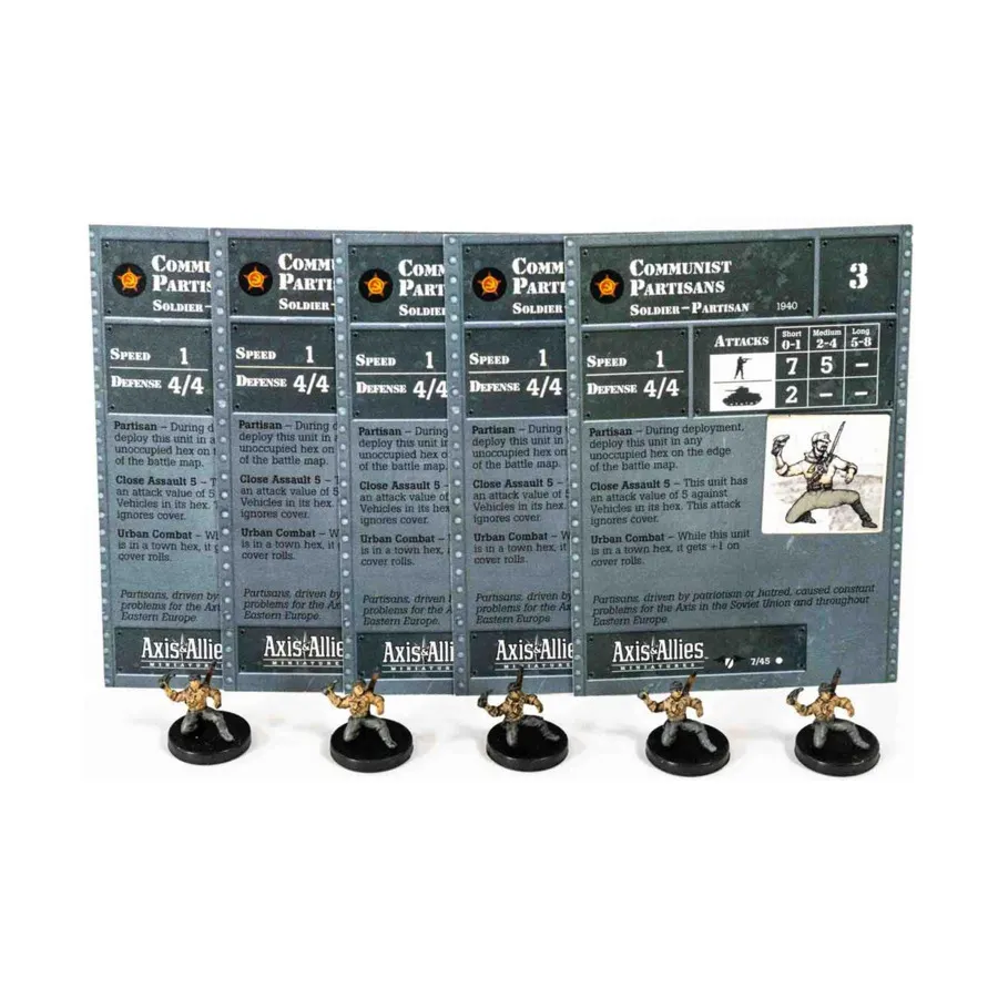 Коммунистические партизаны (С) x5, Axis & Allies - Collectible Miniatures Game - Contested Skies Singles
Коммунистические партизаны (С) x5, Axis & Allies - Collectible Miniatures Game - Contested Skies Singles