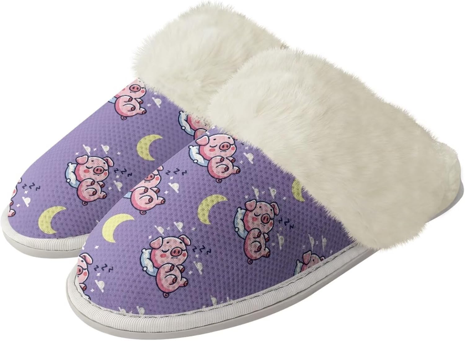 Женские домашние уютные тапочки без шнурков, мягкие пушистые домашние тапочки, унисекс, бесшумные, с нескользящей резиновой подошвой, для спа-процедур и ванны Watdotory, Pig Moon
Женские домашние уютные тапочки без шнурков, мягкие пушистые домашние тапочки, унисекс, бесшумные, с нескользящей резиновой подошвой, для спа-процедур и ванны Watdotory, Pig Moon