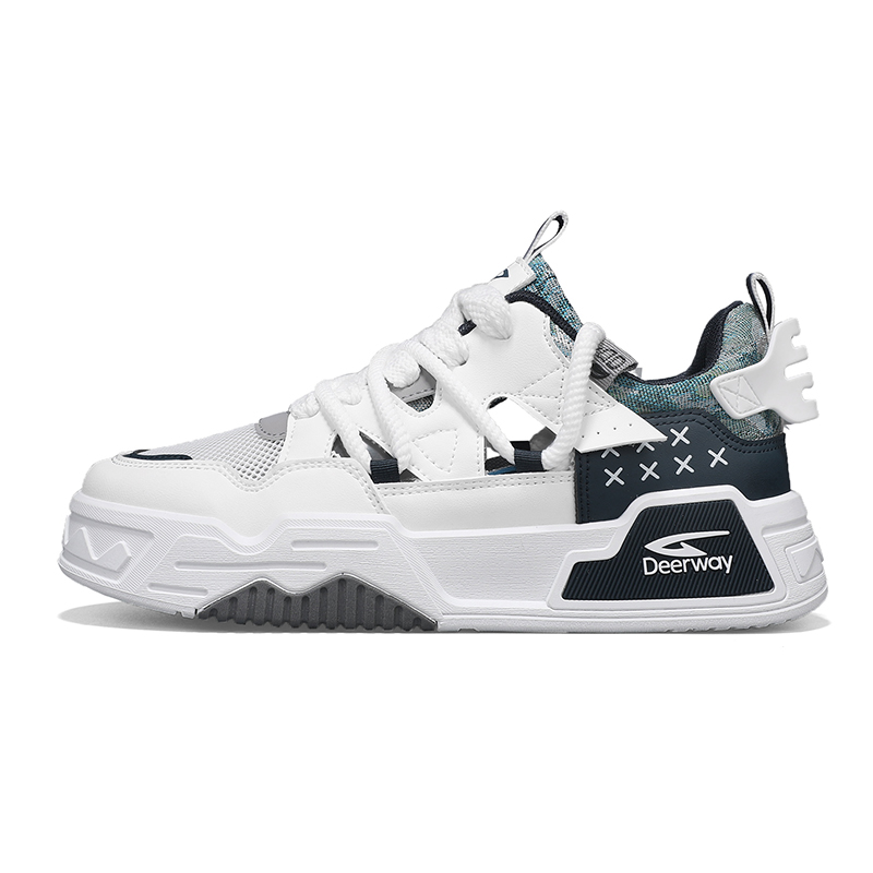 DEERWAY Мужские скейтерские кроссовки низкие бело-синие, цвет White Blue
DEERWAY Мужские скейтерские кроссовки низкие бело-синие, цвет White Blue