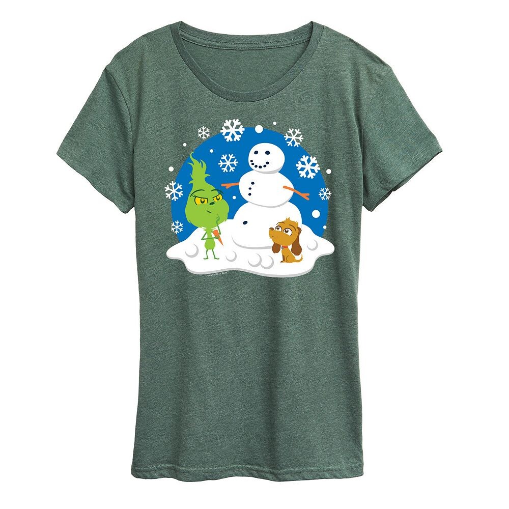 Женская футболка с рисунком «Снеговик Доктор Сьюз и Гринч» Licensed Character, цвет Heather Green
Женская футболка с рисунком «Снеговик Доктор Сьюз и Гринч» Licensed Character, цвет Heather Green