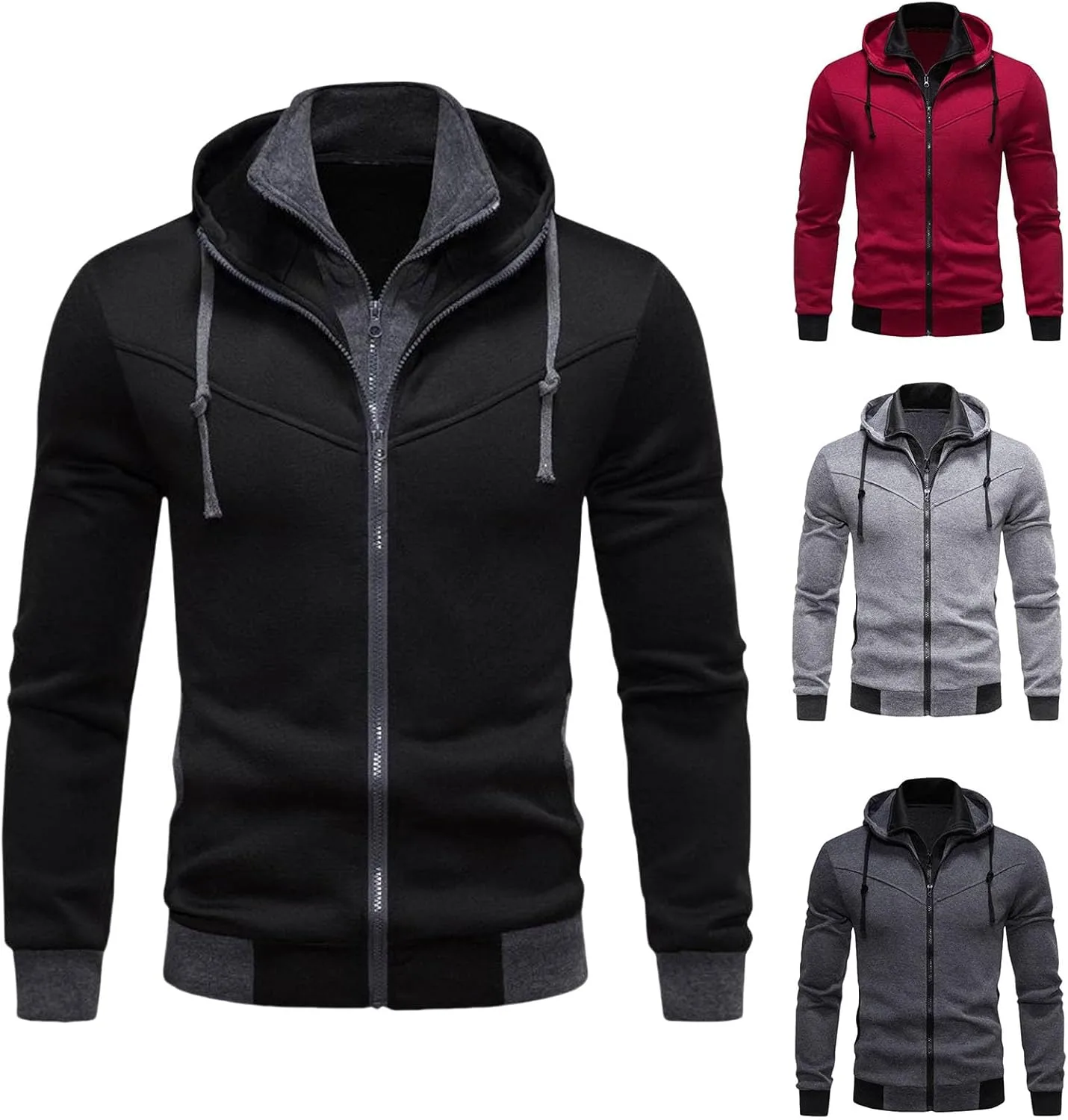 Wankang мужская толстовка с капюшоном на молнии, утепленная флисом, в трендовом контрастном цвете
Wankang мужская толстовка с капюшоном на молнии, утепленная флисом, в трендовом контрастном цвете