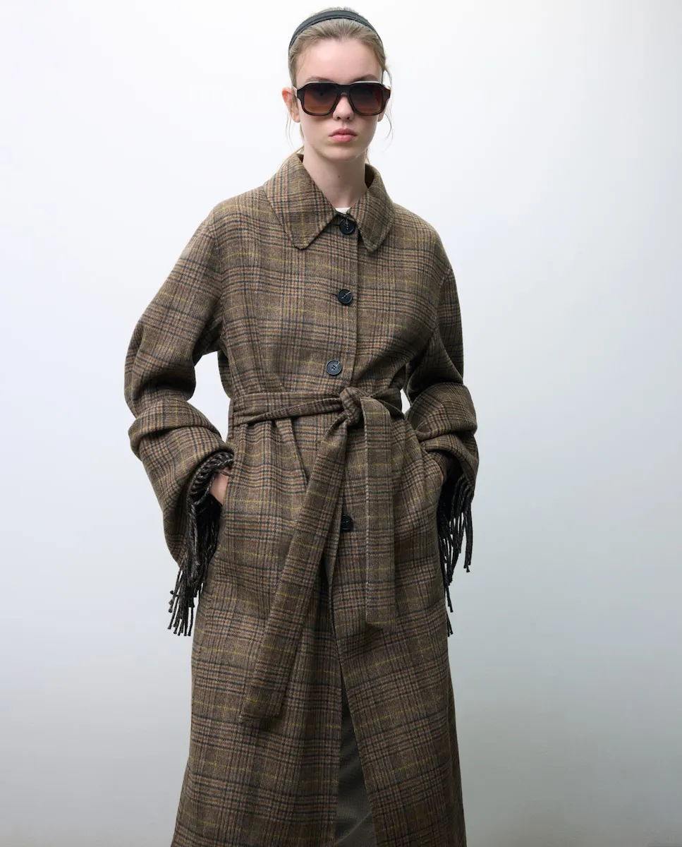 Длинное женское пальто с шарфом Tintoretto, коричневый
Длинное женское пальто с шарфом Tintoretto, коричневый