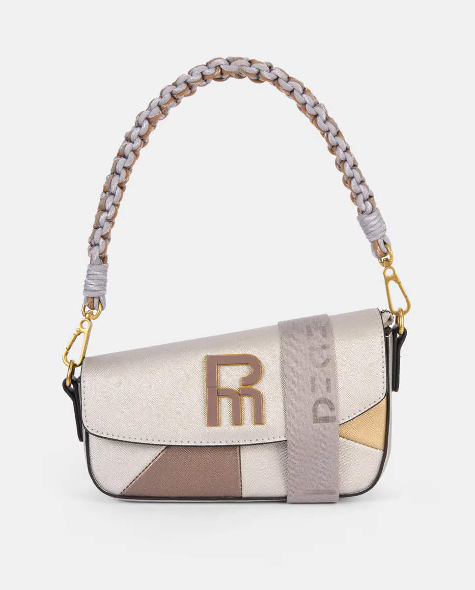 Среднего размера триколорная сумка-бандо с клапаном и застежкой-молнией Pepe Moll, серебряный
Среднего размера триколорная сумка-бандо с клапаном и застежкой-молнией Pepe Moll, серебряный