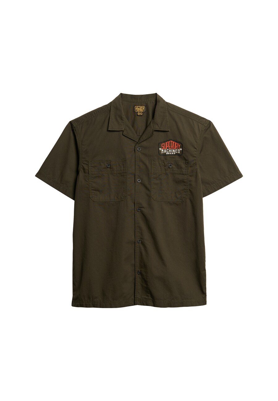 Рубашка на пуговицах классического кроя Superdry, оливковый
Рубашка на пуговицах классического кроя Superdry, оливковый