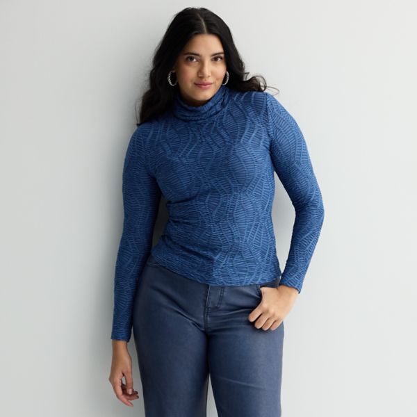 Женский фактурный топ с длинными рукавами и воротником-стойкой Intempo, синий
Женский фактурный топ с длинными рукавами и воротником-стойкой Intempo, синий