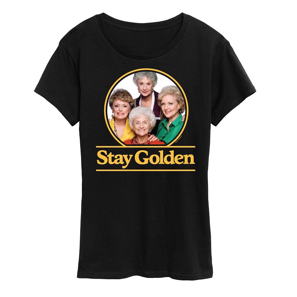Женская футболка Golden Girls Stay Golden Group с графическим рисунком Licensed Character, черный
Женская футболка Golden Girls Stay Golden Group с графическим рисунком Licensed Character, черный