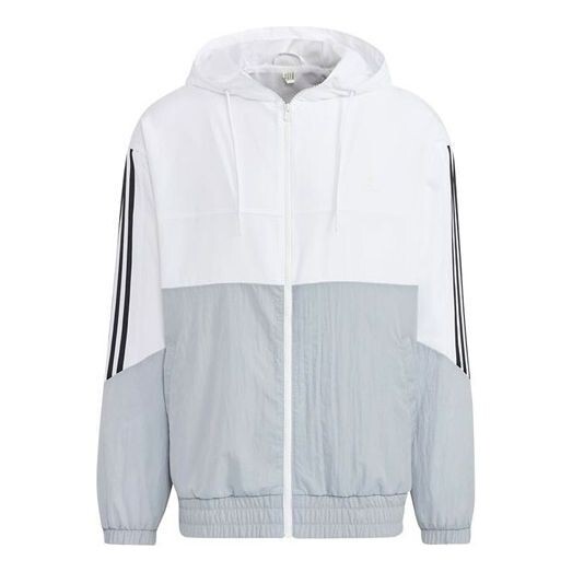 Куртка Men's adidas U Util Wb 2 Athleisure Casual Sports Woven Color Block Splicing Stripe Jacket White, белый 
Куртка Men's adidas U Util Wb 2 Athleisure Casual Sports Woven Color Block Splicing Stripe Jacket White, белый