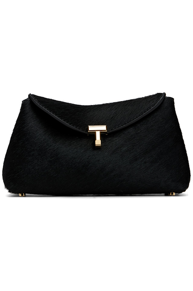 Миниатюрная сумочка-клатч из конского волоса с Т-образным замком Toteme, черный
Миниатюрная сумочка-клатч из конского волоса с Т-образным замком Toteme, черный