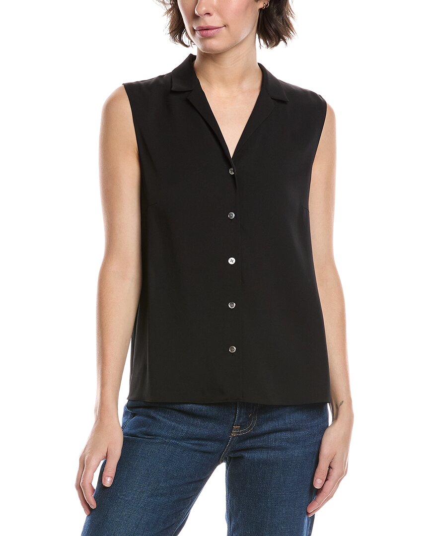 Шелковая блузка Theory, черный 
Шелковая блузка Theory, черный