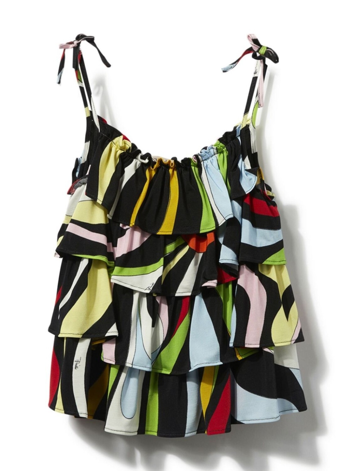 PUCCI Junior топ с оборками и принтом Marmo, черный
PUCCI Junior топ с оборками и принтом Marmo, черный