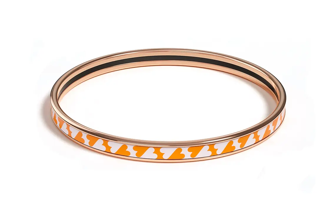 Hermes Эмалированный браслет с покрытием под розовое золото для женщин
Hermes Эмалированный браслет с покрытием под розовое золото для женщин