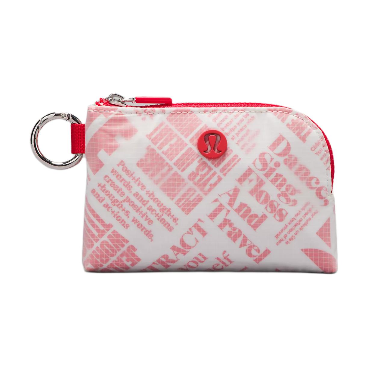 Lululemon Женский картхолдер из переработанного нейлона Розовый и белый, Pink & White 
Lululemon Женский картхолдер из переработанного нейлона Розовый и белый, Pink & White