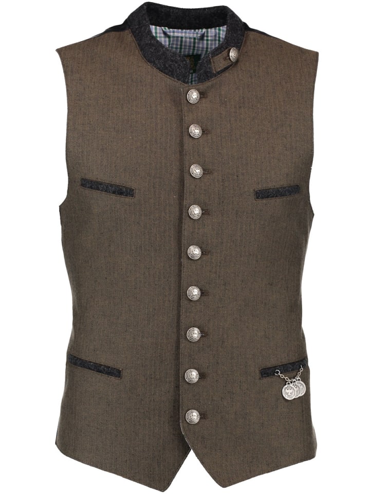 OS-Trachten Традиционный жилет Джуройо коричневого цвета
OS-Trachten Традиционный жилет Джуройо коричневого цвета