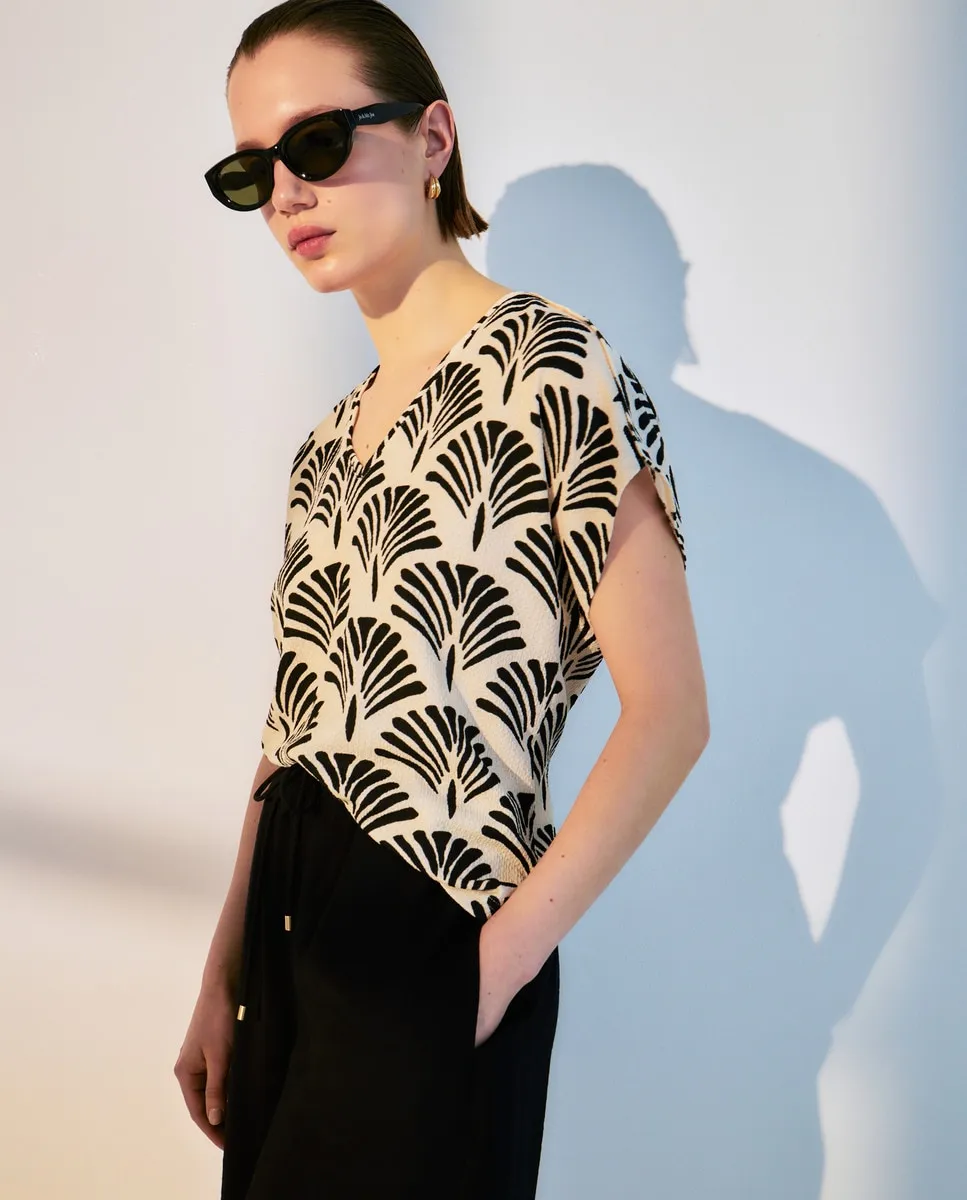 Женская футболка с коротким рукавом Woman El Corte Inglés, черный 
Женская футболка с коротким рукавом Woman El Corte Inglés, черный