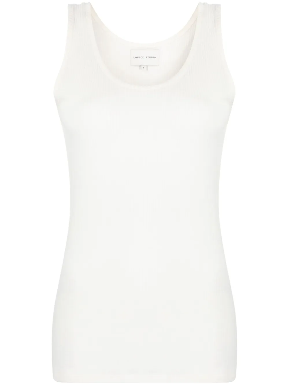 Топ в рубчик с U-образным вырезом LouLou de Saison, белый
Топ в рубчик с U-образным вырезом LouLou de Saison, белый
