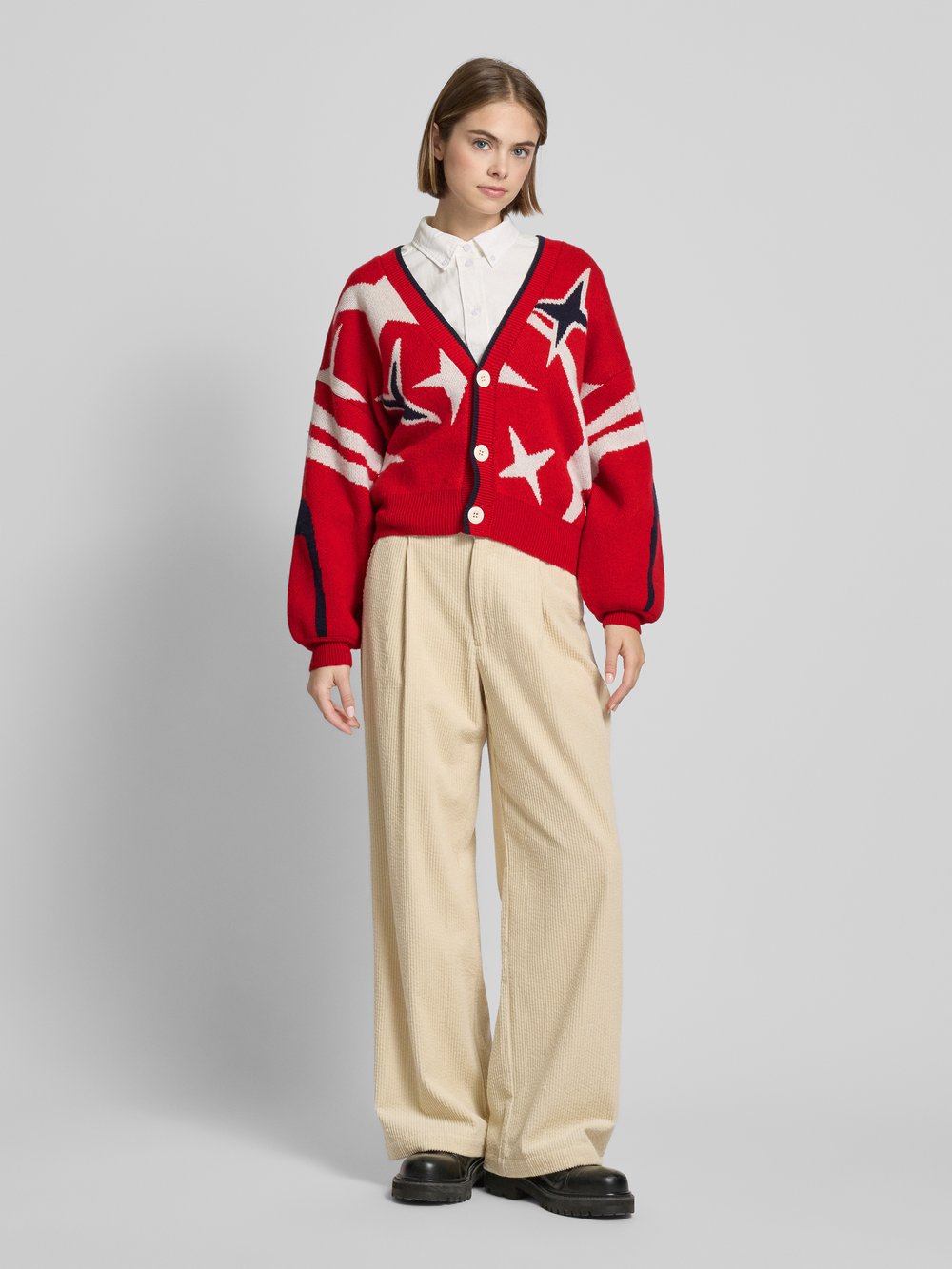 Кардиган свободного кроя с V-образным вырезом, модель «Holiday» G-Star Raw, красный
Кардиган свободного кроя с V-образным вырезом, модель «Holiday» G-Star Raw, красный