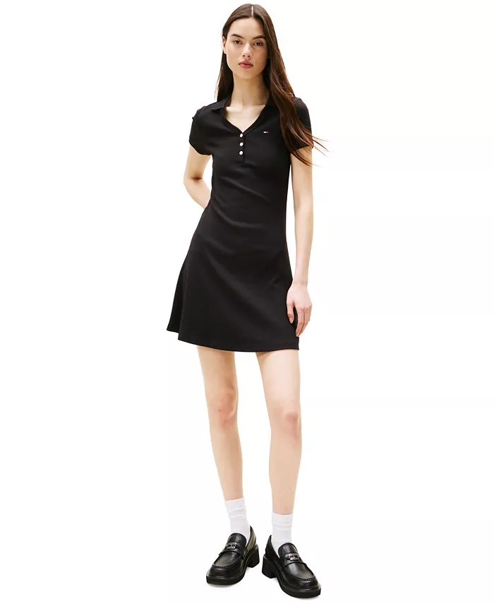 Женское платье-поло с ребристой структурой и силуэтом "фит-энд-флэр" Tommy Jeans, черный
Женское платье-поло с ребристой структурой и силуэтом "фит-энд-флэр" Tommy Jeans, черный