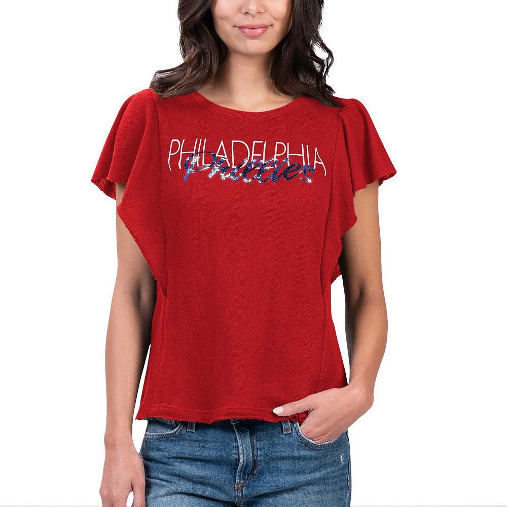 Женская красная футболка G-III 4Her by Carl Banks Philadelphia Phillies Crowd Wave, цвет Phl Red
Женская красная футболка G-III 4Her by Carl Banks Philadelphia Phillies Crowd Wave, цвет Phl Red