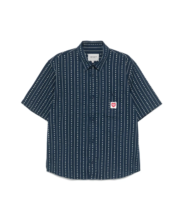 Темно-Синяя рубашка с принтом в виде сердечек Carhartt Wip, синий
Темно-Синяя рубашка с принтом в виде сердечек Carhartt Wip, синий