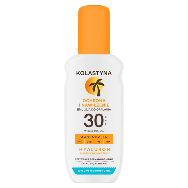 Солнцезащитная эмульсия-спрей с SPF30, 150 мл Kolastyna
Солнцезащитная эмульсия-спрей с SPF30, 150 мл Kolastyna